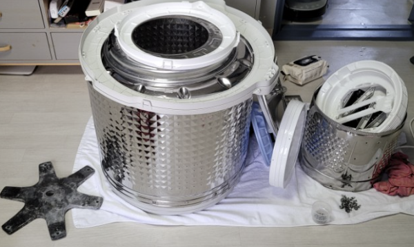 거미대 청소 후